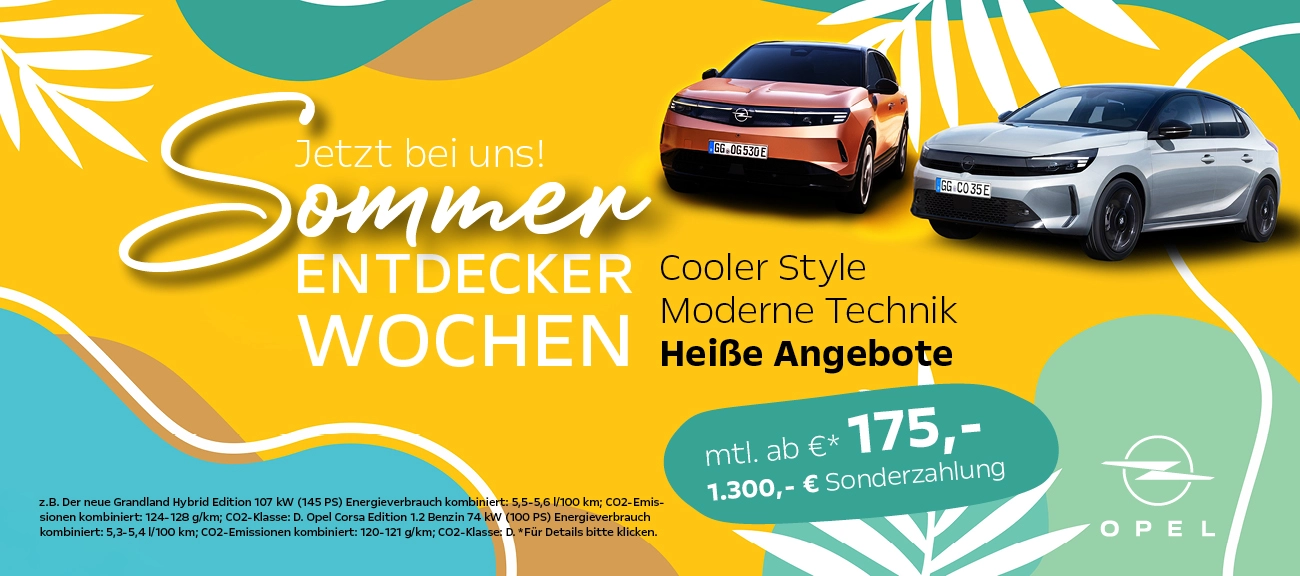Opel Sommerdeals