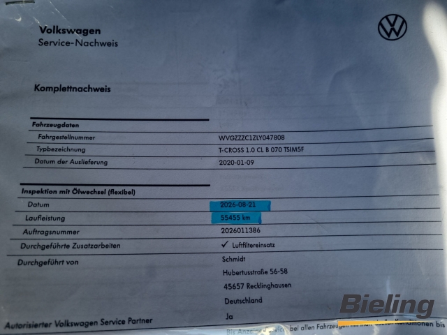 T-Cross TSi 1.0 Life OPF, PDC vo+hi, Sitzheizung vorn, Tempomat,