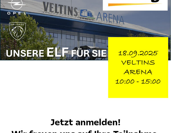  Anmeldung zum Event in der Veltins Arena