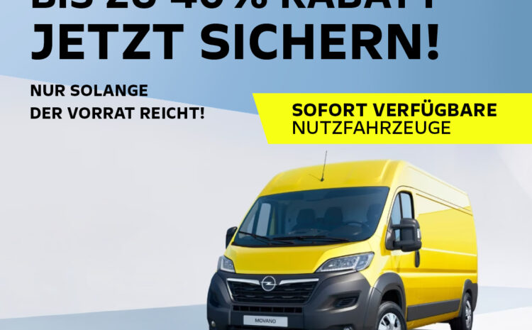  Movano bis zu 40% Rabatt
