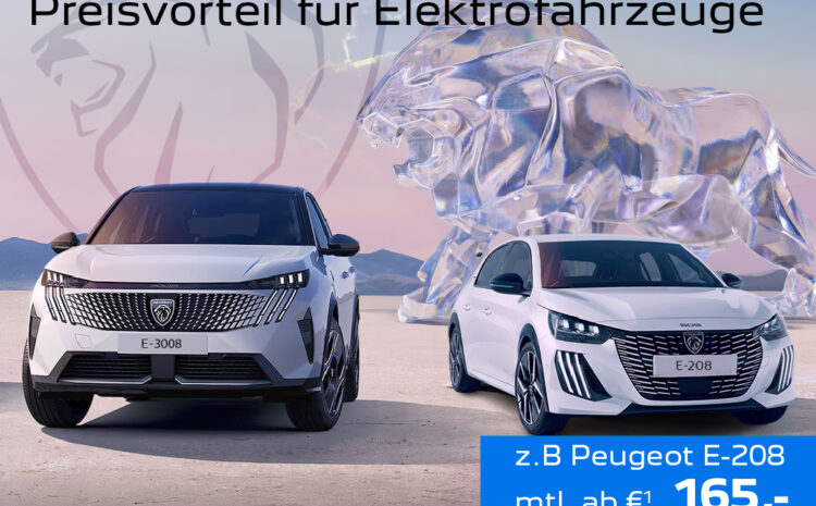  Peugeot E-Fahrzeug Förderprämie