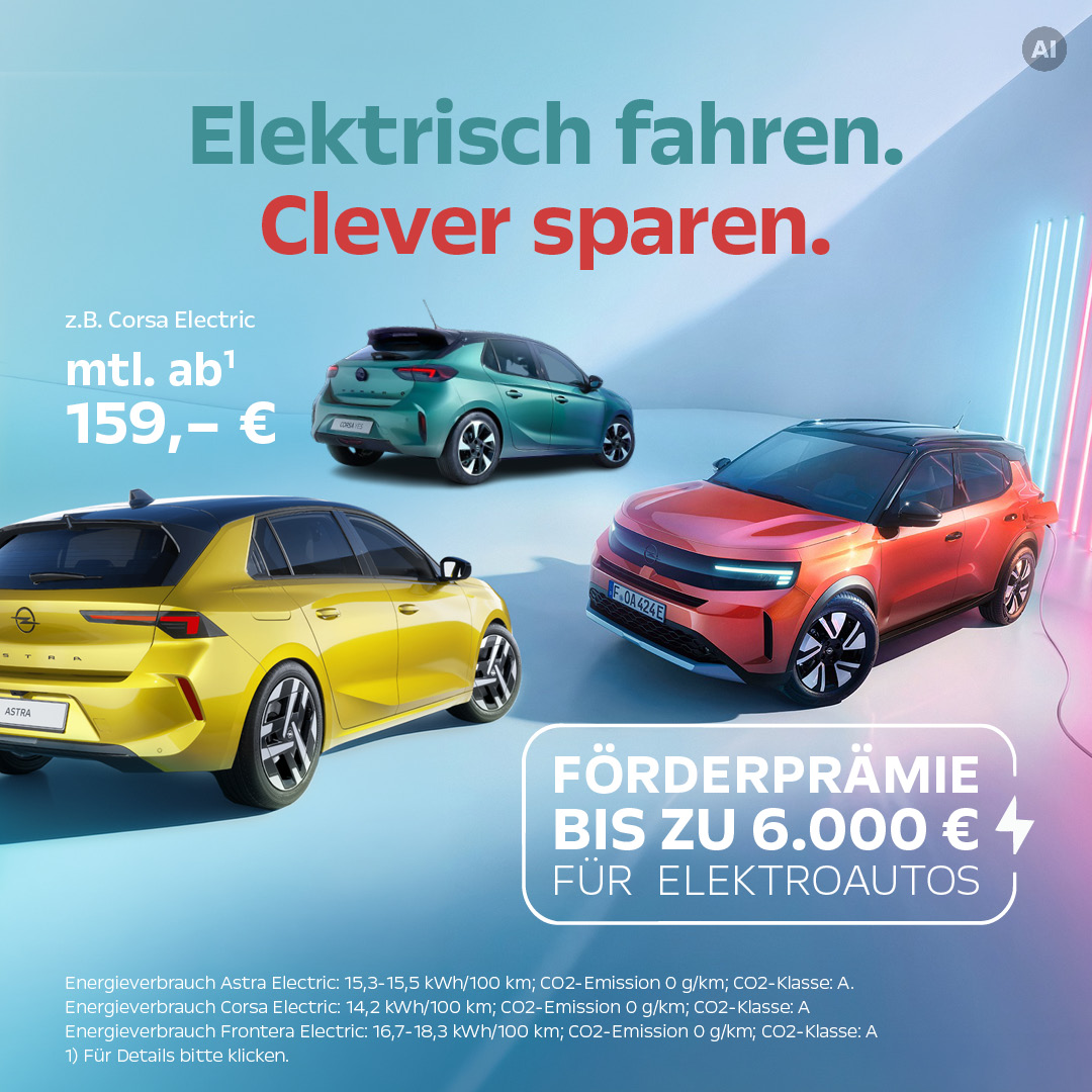 Opel Förderprämie bis zu 6000 Euro